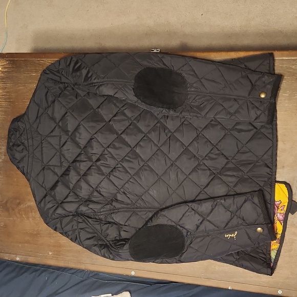 Joules Women's Black Quilted Barn Coat - Medium UK 12 US 8 - Picture 4 of 9